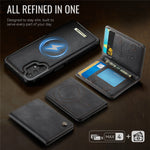 CASEME ME80-serien för Samsung Galaxy A13 4G / A04s 4G (164,7 mm) magnetiskt fodral i läder PC TPU med avtagbart fodral