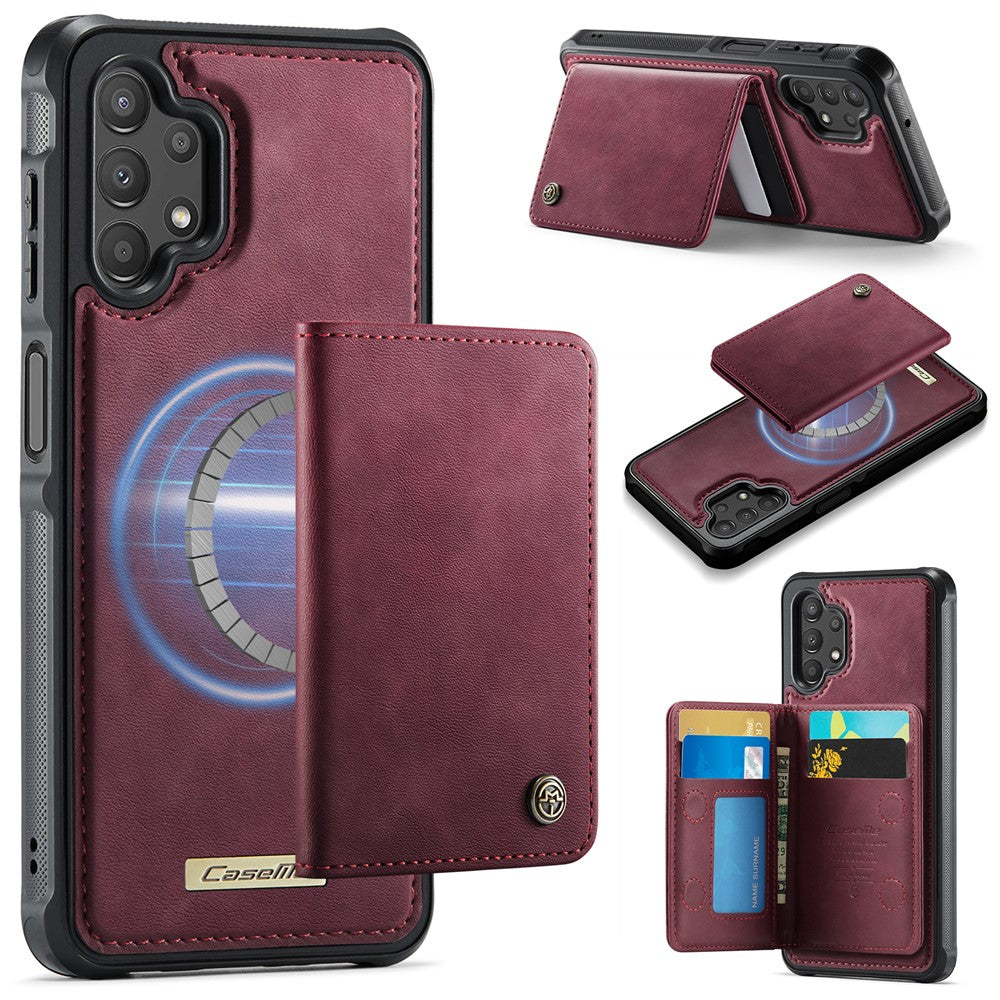 CASEME ME80-serien för Samsung Galaxy A13 4G / A04s 4G (164,7 mm) magnetiskt fodral i läder PC TPU med avtagbart fodral