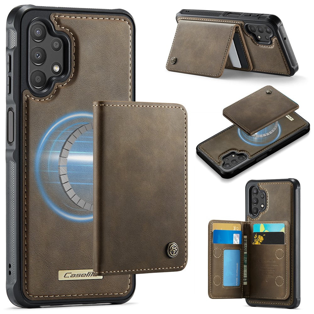 CASEME ME80-serien för Samsung Galaxy A13 4G / A04s 4G (164,7 mm) magnetiskt fodral i läder PC TPU med avtagbart fodral