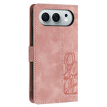 For Honor 500 5G / 500 Pro 5G Wallet Case with 5 Card Slots / Wrist Strap, Tulip Pattern Imprint Leather Phone Cover