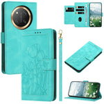 For Honor X60 Pro 5G / X9c 5G / Magic7 Lite 5G Wallet Case with 5 Card Slot / Wrist Strap, Tulip Pattern Imprint Leather Phone Cover