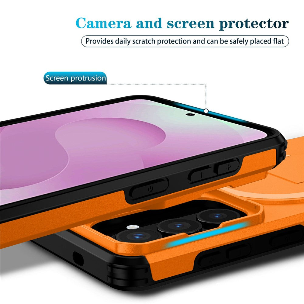 Samsung Galaxy S26 Magnetiskt Skal Stativ Kamera Slider PC + TPU mobilskal