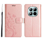 For Xiaomi Redmi Note 15 Pro 4G (Global) Leather Wallet Case Butterfly Flower Imprinted Phone Cover with Strap