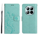For Xiaomi Redmi Note 15 Pro 4G (Global) Leather Wallet Case Butterfly Flower Imprinted Phone Cover with Strap