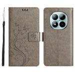 For Xiaomi Redmi Note 15 Pro 4G (Global) Leather Wallet Case Butterfly Flower Imprinted Phone Cover with Strap