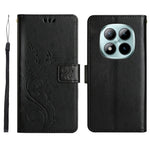 For Xiaomi Redmi Note 15 Pro 4G (Global) Leather Wallet Case Butterfly Flower Imprinted Phone Cover with Strap