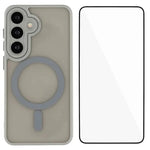 WANLONFENG til Samsung Galaxy S26 Magnetisk cover QB-serie PC TPU telefoncover med skærmfilm