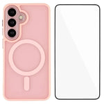 WANLONFENG For Samsung Galaxy S26+ Magnetic Case QB Series PC TPU Phone Cover with Screen Film