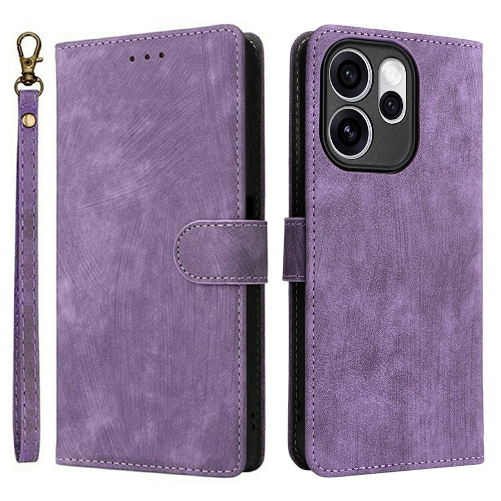 Phone Case For Oppo Reno15 Pro Max 5G (Global) / Reno15 Pro 5G (China) Wallet RFID Blocking PU Leather Phone Cover Stand with Strap