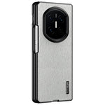 For Huawei Mate X7 Case Wood Texture PU Leather Coated PC TPU Phone Cover