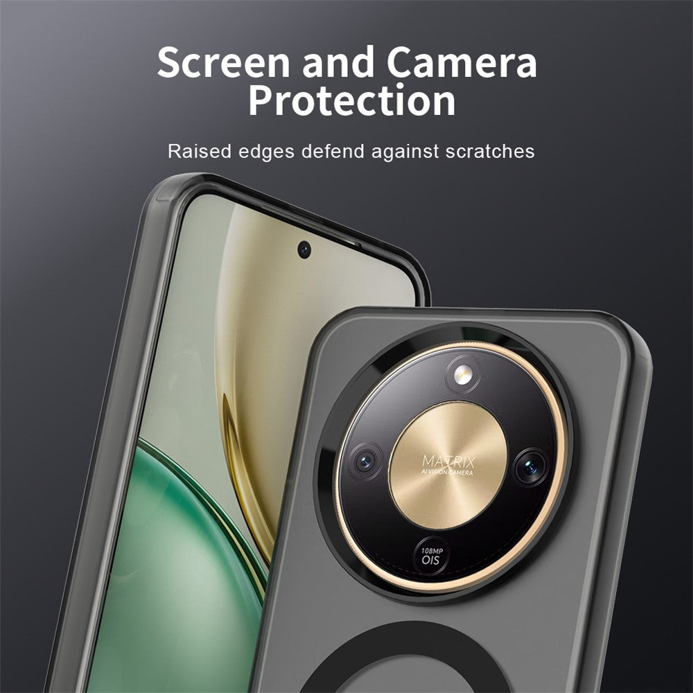 For Honor X9d 5G / X70 5G Magnetic Case Anti Drop Hybrid Phone Back Cover