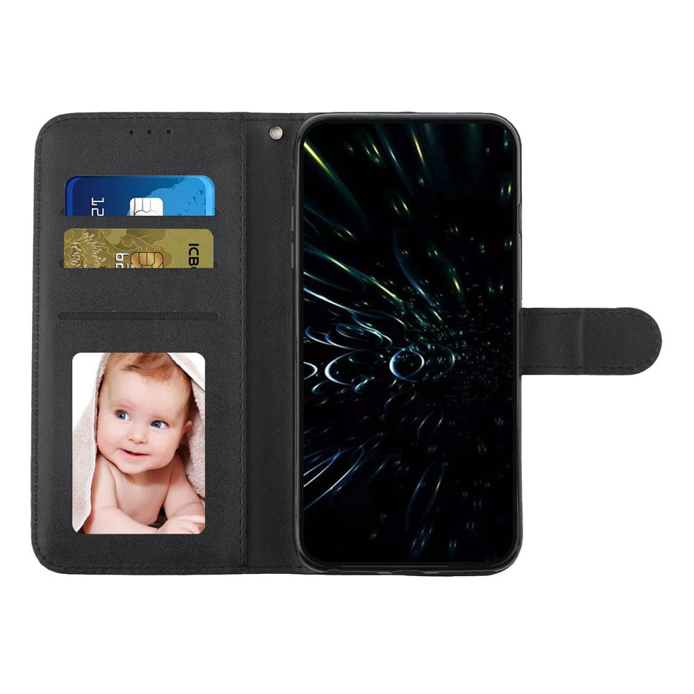 Telefoncover i læder til Samsung Galaxy A57 5G, foldbart stativ, pung, flipcover med rem