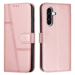Telefoncover i læder til Samsung Galaxy A57 5G, foldbart stativ, pung, flipcover med rem