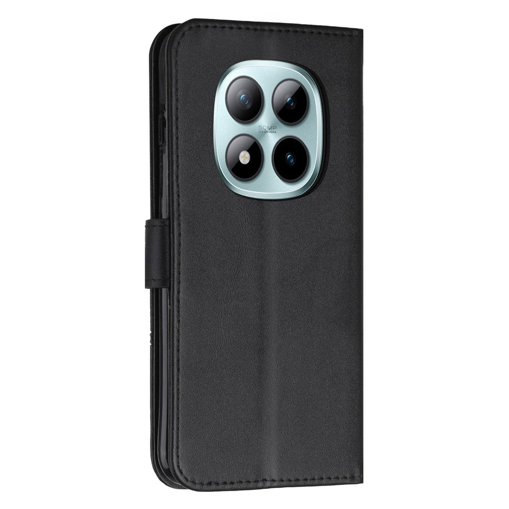 Leather Phone Case For Xiaomi Redmi Note 15 Pro 4G (Global) Foldable Stand Wallet Flip Cover with Strap
