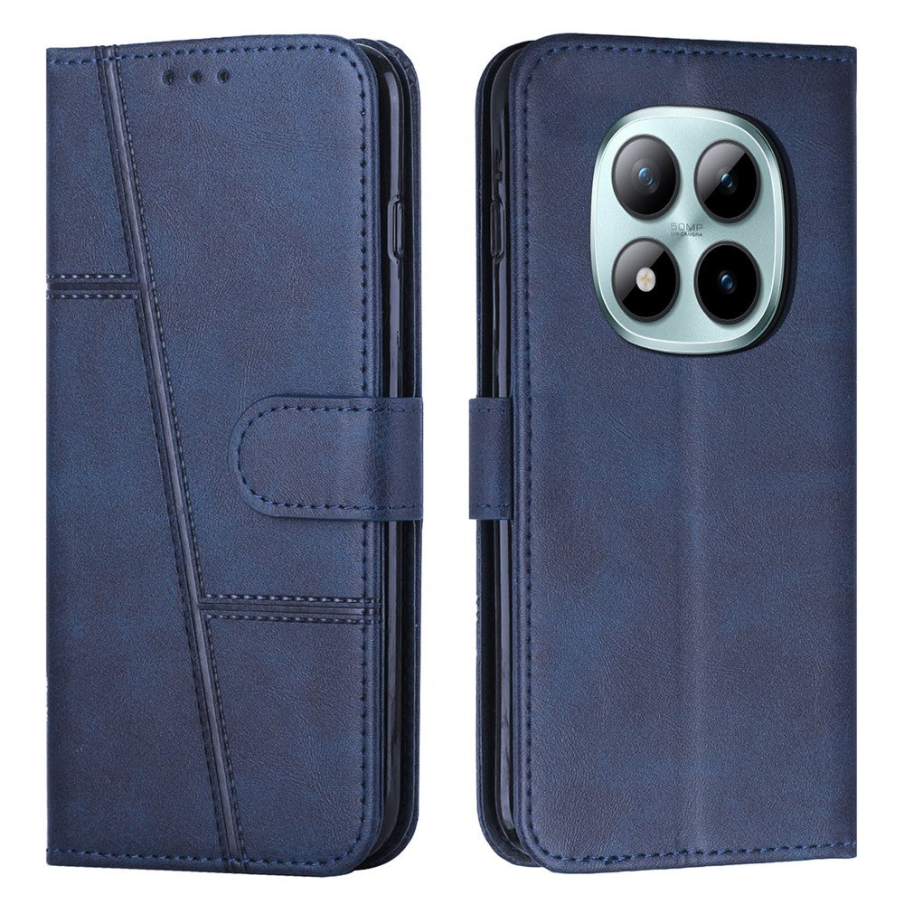 Leather Phone Case For Xiaomi Redmi Note 15 Pro 4G (Global) Foldable Stand Wallet Flip Cover with Strap