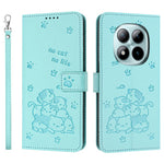 For Xiaomi Redmi Note 15 Pro 4G (Global) Wallet Case Cats Imprint Leather Phone Cover with Strap