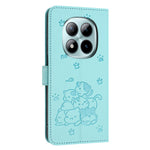 For Xiaomi Redmi Note 15 Pro 4G (Global) Wallet Case Cats Imprint Leather Phone Cover with Strap