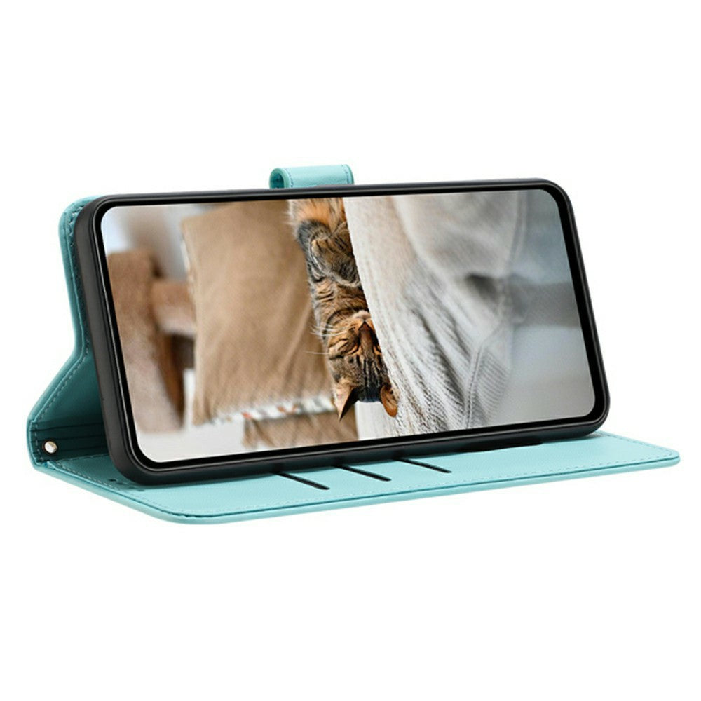 For Xiaomi Redmi Note 15 Pro 4G (Global) Wallet Case Cats Imprint Leather Phone Cover with Strap
