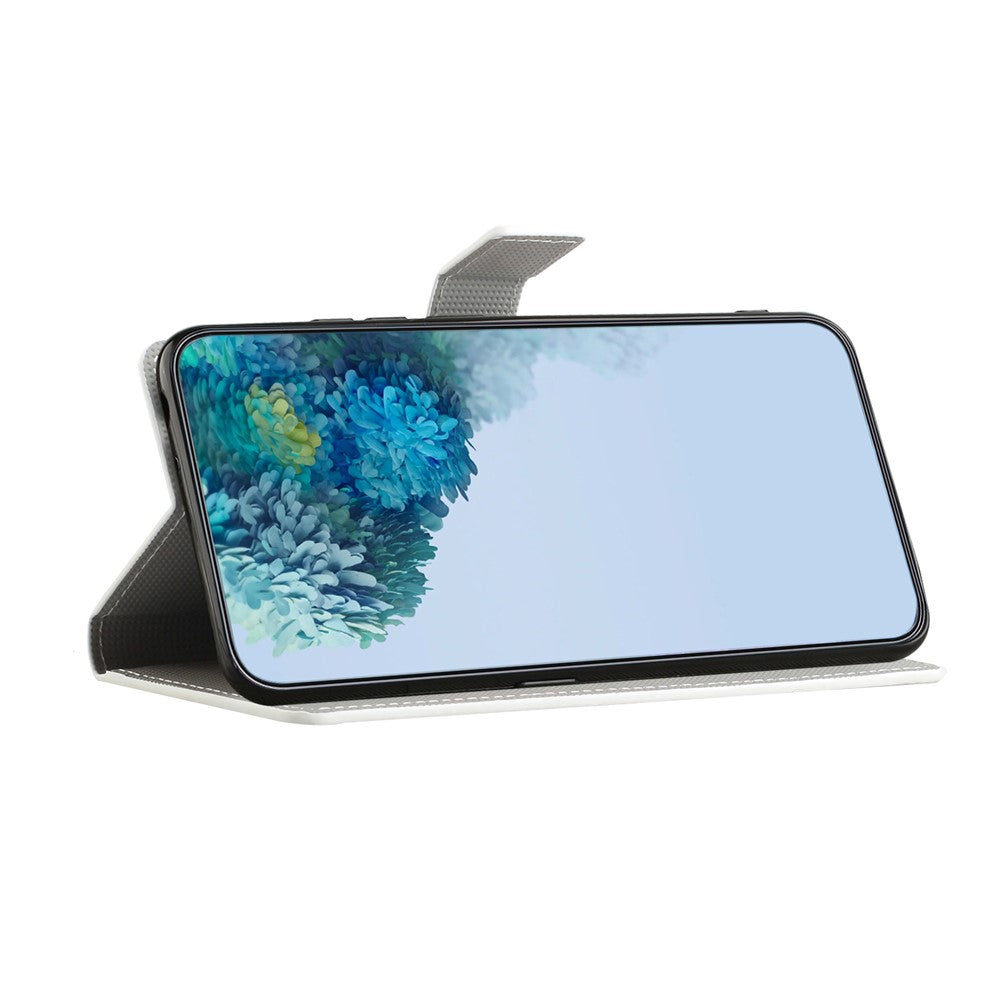 Samsung Galaxy S26-skal Mönstertryck PU-läderplånboksfodral