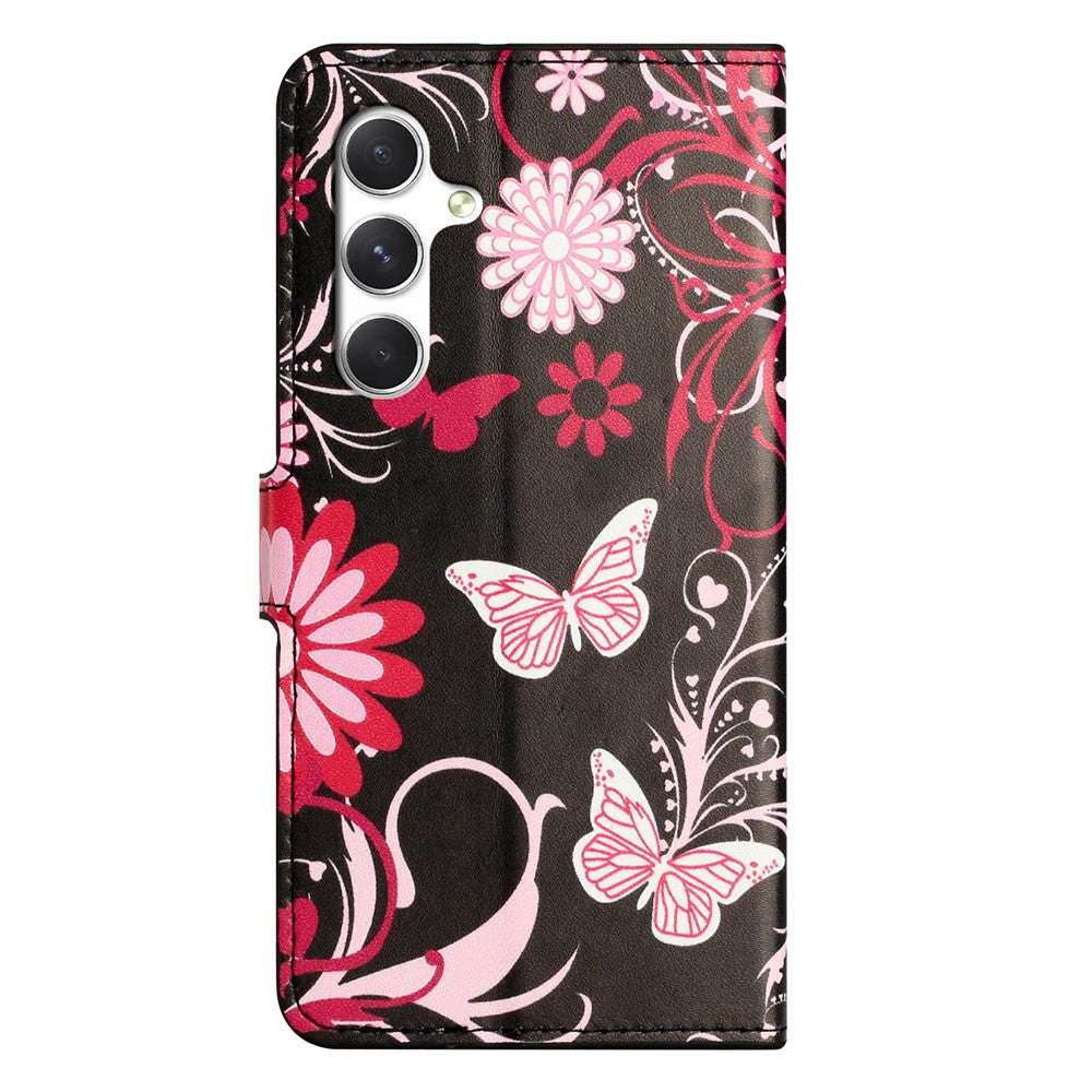 Samsung Galaxy S26-skal Mönstertryck PU-läderplånboksfodral