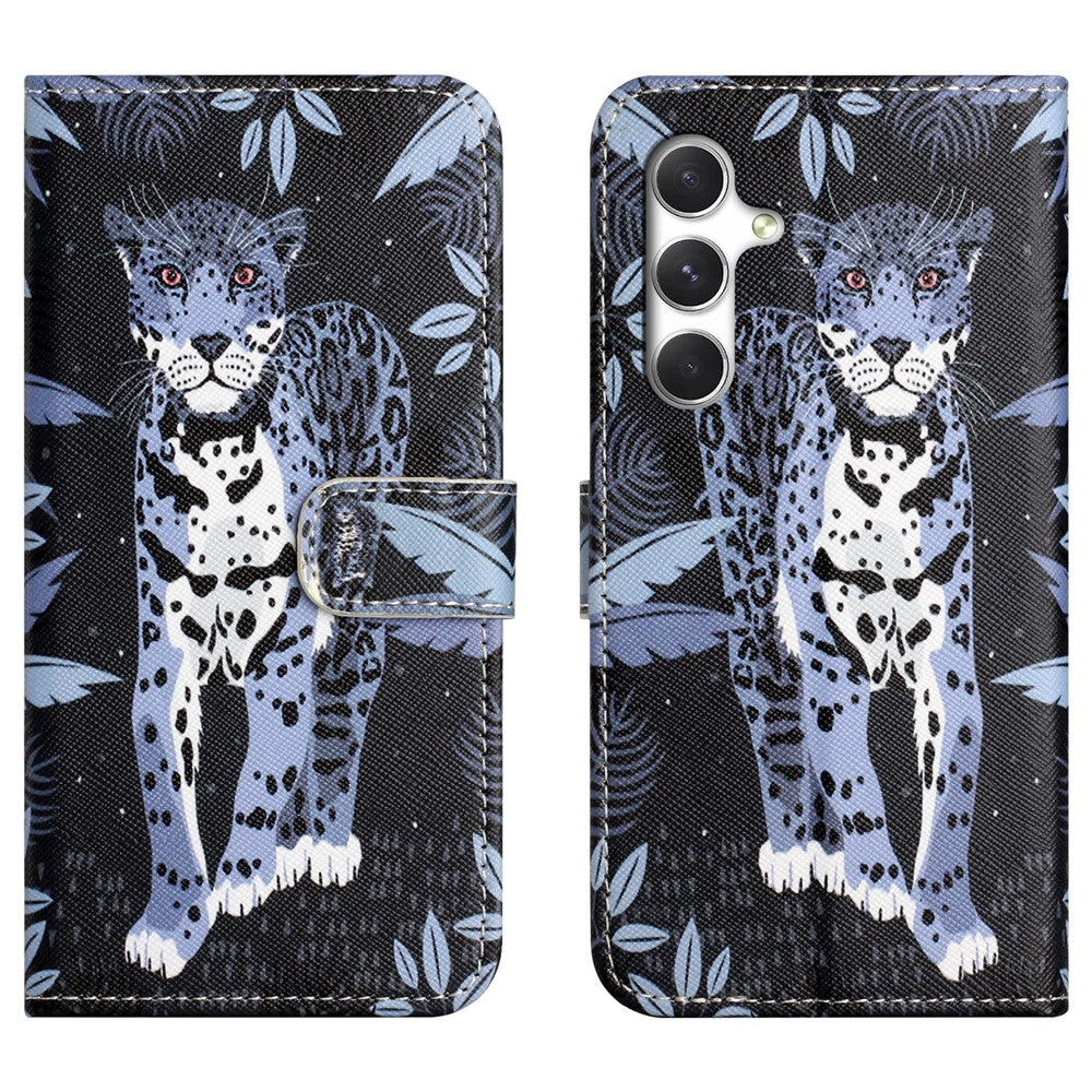 For Samsung Galaxy S26 Case Pattern Print PU Leather Wallet Phone Cover Cross Texture