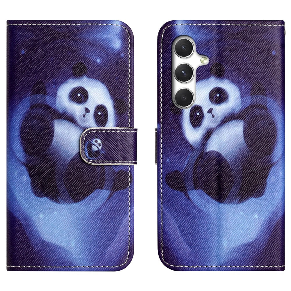 For Samsung Galaxy S26 Case Pattern Print PU Leather Wallet Phone Cover Cross Texture