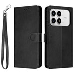 Xiaomi Poco F8 Pro 5G / Redmi K90 5G / Redmi K100 Pro 5G (Kina) Plånboksfodral Flip Stand Kalvstruktur PU-läder mobilskal med rem