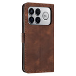 Leather Case For Xiaomi Poco F8 Ultra / Redmi K90 Pro Max 5G / K100 Pro Max 5G Imprinted Triangle Phone Cover with Hand Strap