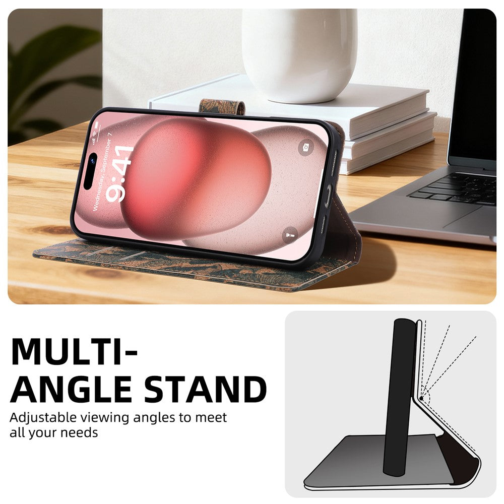 For Xiaomi Poco M8 5G / Redmi Note 15 5G (Global) Leather Wallet Case Bohemian-style TPU PU Phone Cover with Stand
