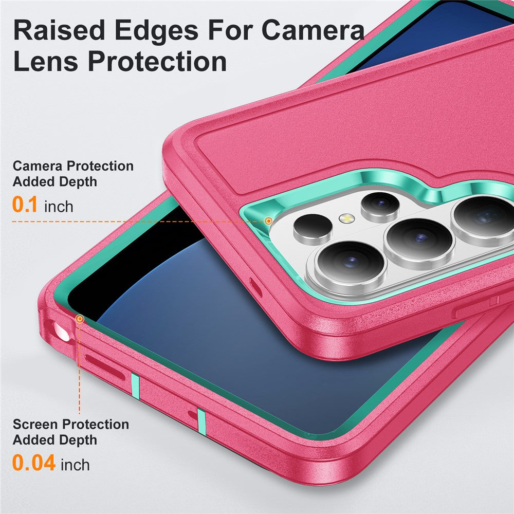 For Samsung Galaxy S26 Ultra Case PC + Silicone + EVA Anti-Drop Kickstand Phone Cover