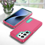 For Samsung Galaxy S26 Ultra Case PC + Silicone + EVA Anti-Drop Kickstand Phone Cover