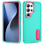 For Samsung Galaxy S26 Ultra Case PC + Silicone + EVA Anti-Drop Kickstand Phone Cover