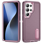 For Samsung Galaxy S26 Ultra Case PC + Silicone + EVA Anti-Drop Kickstand Phone Cover