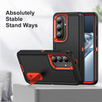 For Samsung Galaxy S26+ Case PC + Silicone + EVA Anti-Drop Kickstand Phone Cover
