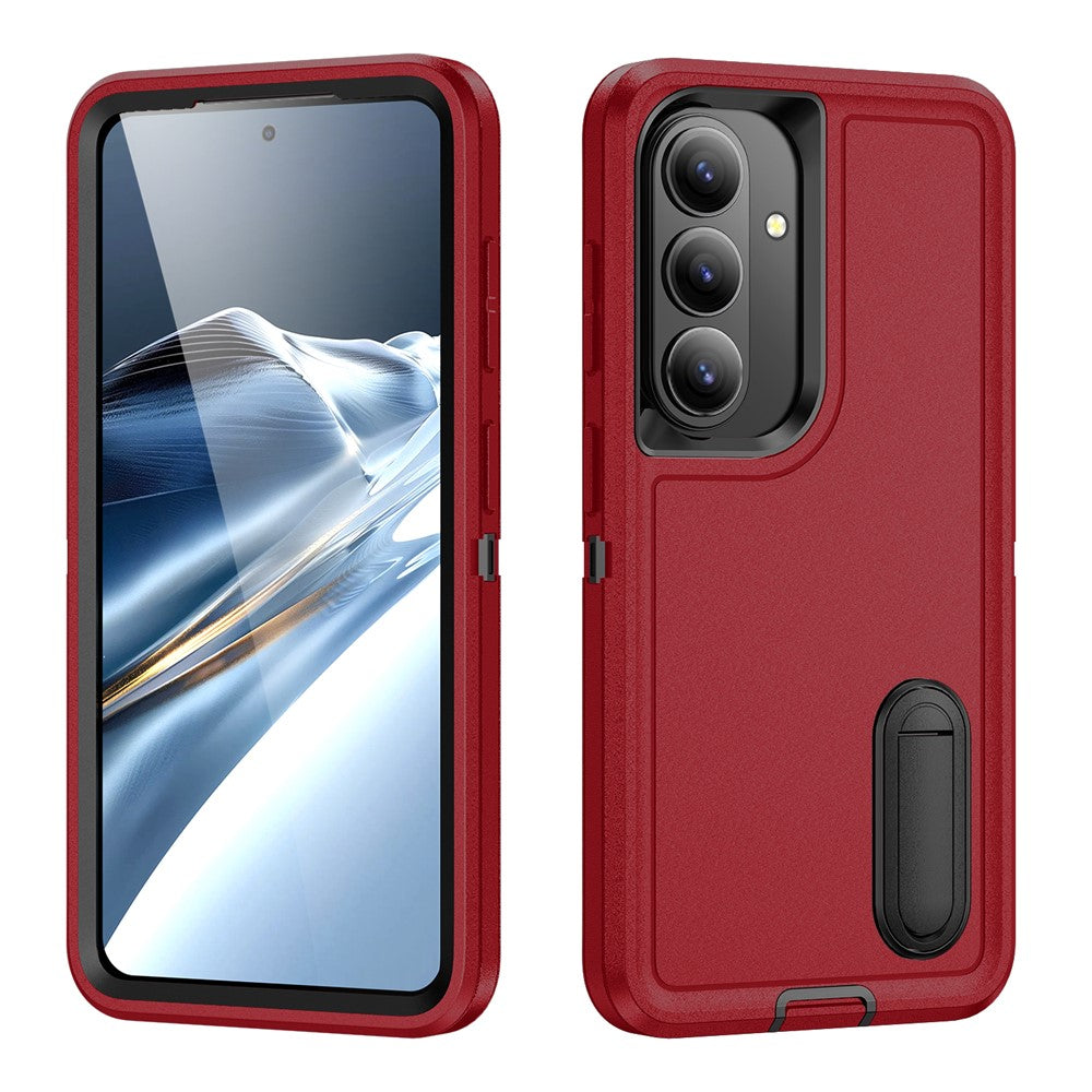 For Samsung Galaxy S26+ Case PC + Silicone + EVA Anti-Drop Kickstand Phone Cover