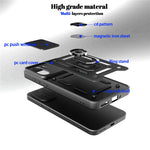 For OnePlus 15R 5G Case with Slide Camera Lid PC + TPU Kickstand Phone Cover
