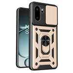 For OnePlus 15R 5G Case with Slide Camera Lid PC + TPU Kickstand Phone Cover