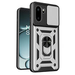 For OnePlus 15R 5G Case with Slide Camera Lid PC + TPU Kickstand Phone Cover