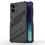 Til Samsung Galaxy A06 4G cover PC + TPU stødsikkert telefoncover med støttefod