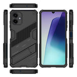 Til Samsung Galaxy A06 4G cover PC + TPU stødsikkert telefoncover med støttefod