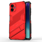 Til Samsung Galaxy A06 4G cover PC + TPU stødsikkert telefoncover med støttefod