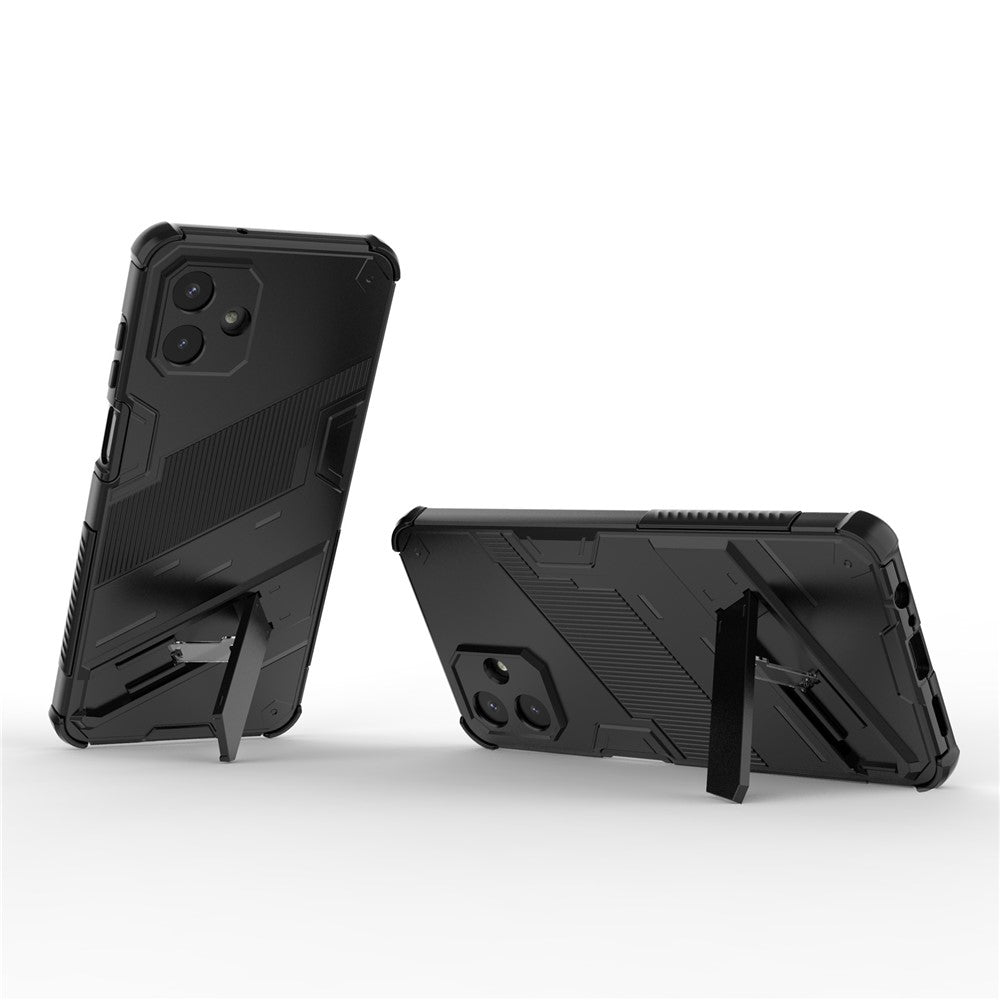 For Samsung Galaxy A08 5G / A08 4G / A07 5G / A07 4G Case PC + TPU Shockproof Phone Cover with Kickstand
