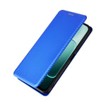 Phone Case For Oppo A6x 5G  /  A6x 4G Carbon Fiber Texture Drop-Proof PU Leather Phone Cover