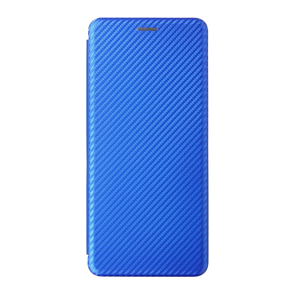 Phone Case For Oppo A6x 5G  /  A6x 4G Carbon Fiber Texture Drop-Proof PU Leather Phone Cover