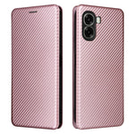 Phone Case For Oppo A6x 5G  /  A6x 4G Carbon Fiber Texture Drop-Proof PU Leather Phone Cover
