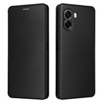 Phone Case For Oppo A6x 5G  /  A6x 4G Carbon Fiber Texture Drop-Proof PU Leather Phone Cover