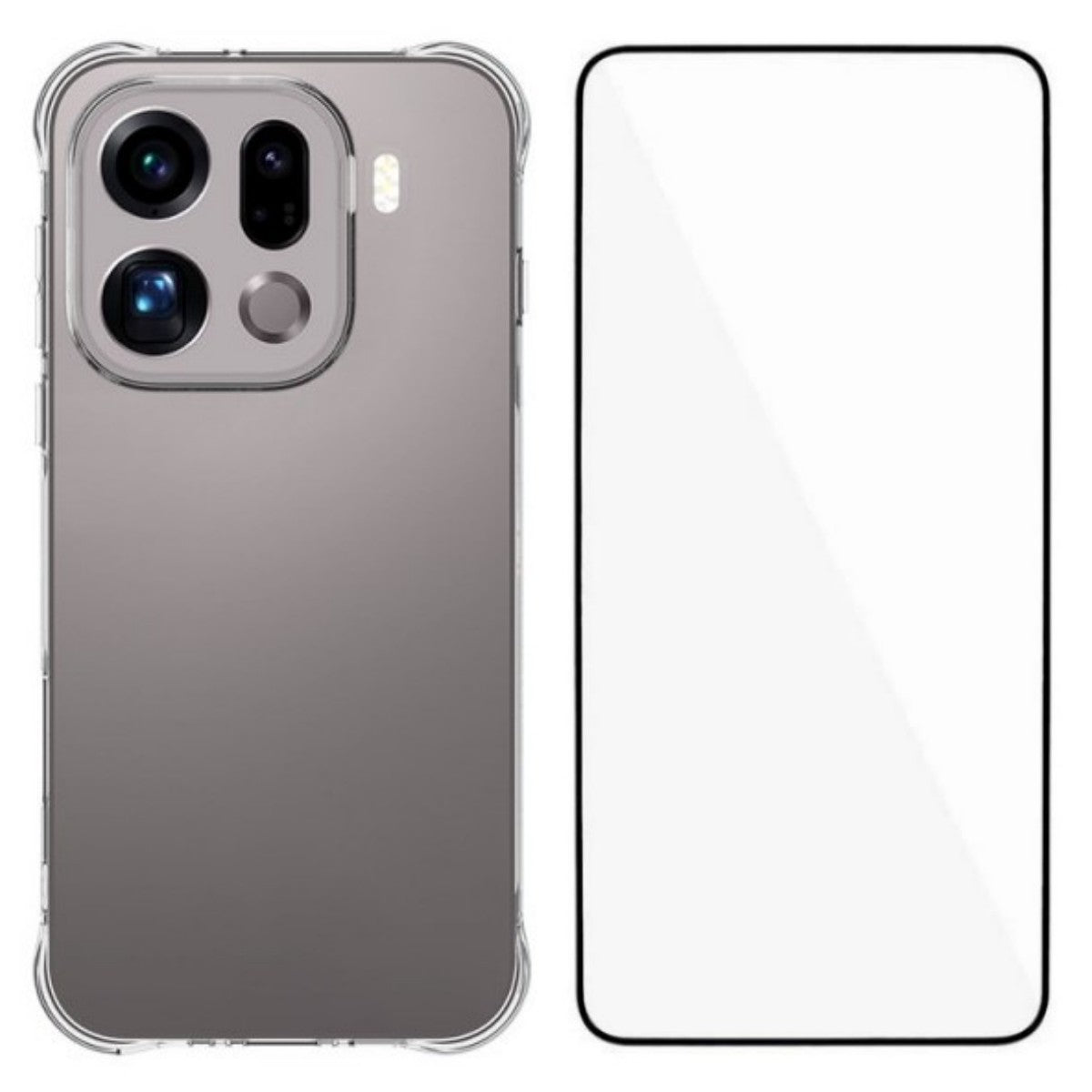 WANLONFENG For Oppo Find X9 Pro 5G Case  WL Series 2.0mm TPU Phone Cover with Tempered Glass Film