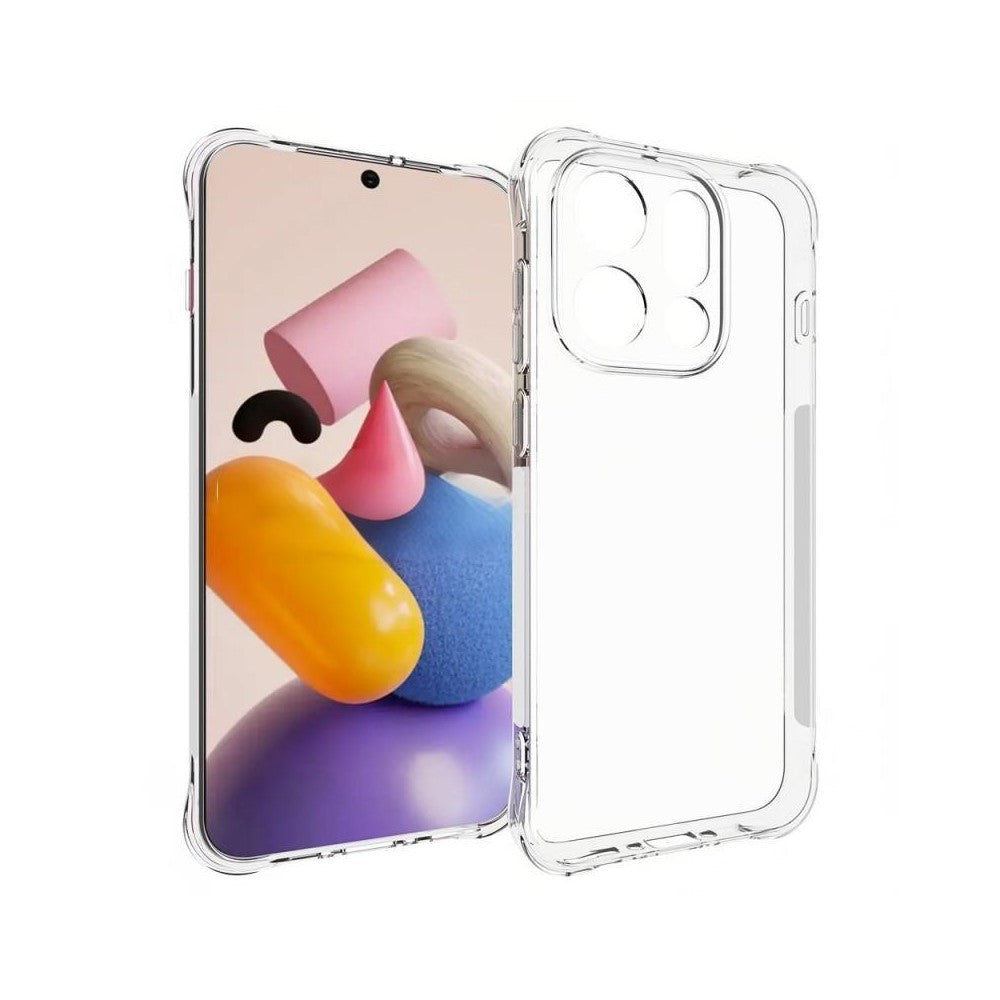 WANLONFENG För Oppo Find X9 5G Skal WL-serien 2.0mm TPU mobilskal med Härdat Glasfilm