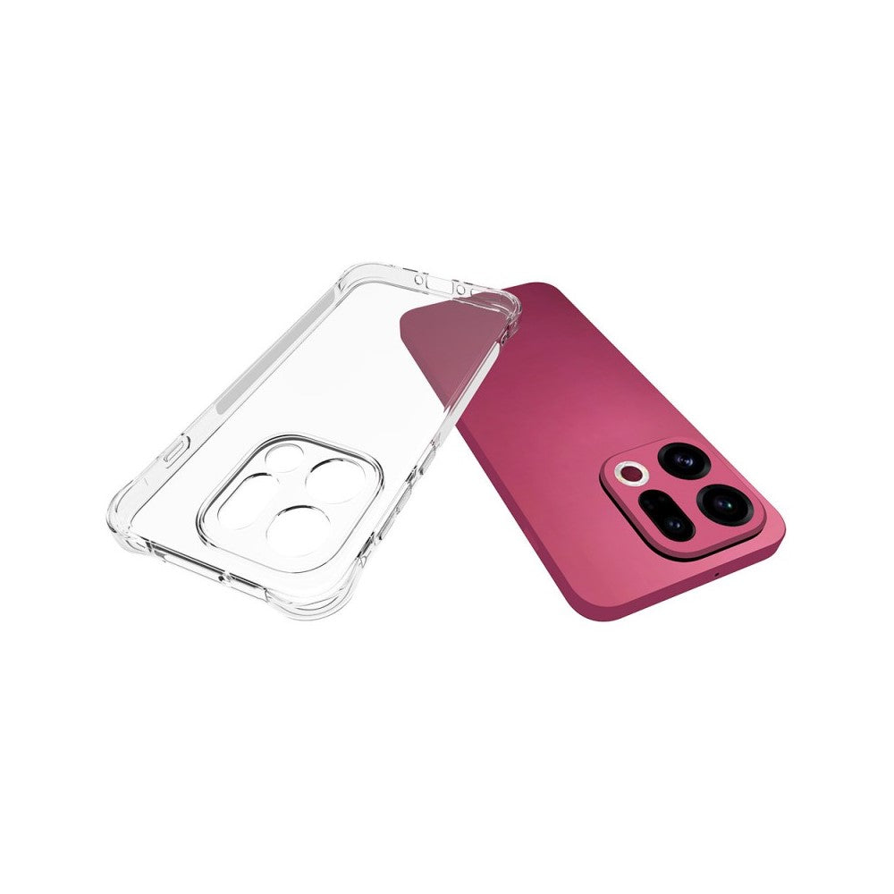 WANLONFENG För Oppo Find X9 5G Skal WL-serien 2.0mm TPU mobilskal med Härdat Glasfilm