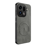 WANLONFENG Magnetiskt Skal För Oppo Find X9 Pro 5G SD1-serien Nappatextur PC TPU mobilskal